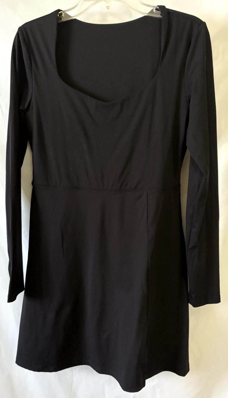 Wenlia Black Tennis Golf Outfits Dress Long Sleeves Women Size L